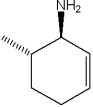 <strong>What is the IUPAC name of the following compound? </strong> A)(3R,4S)-3-amino-4-methylcyclohexene B)(3R,4R)-3-amino-4-methylcyclohexene C)(4R,5S)-5-amino-4-methylcyclohexene D)(4R,5R)-5-amino-4-methylcyclohexene