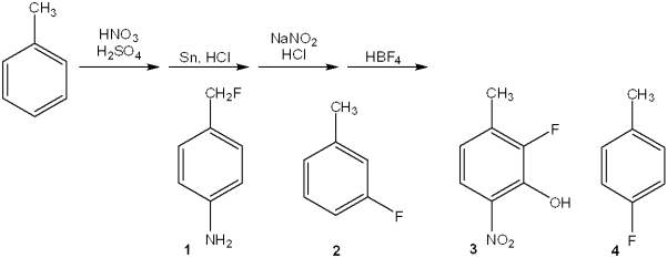 <strong>What is the major organic product obtained from the following sequence of reactions? </strong> A)1 B)2 C)3 D)4