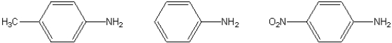 Provide a brief explanation, based on features of the molecules, for the following trend in pK<sub>a</sub> values? 4.15 4.63 1.0