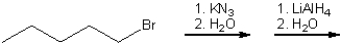 What is the major organic product obtained from the following sequence of reactions?