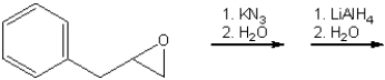 What is the major organic product obtained from the following sequence of reactions?
