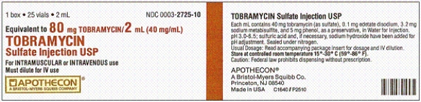 Ordered: Tobramycin 70 mg IM q8h for a patient with an infection a. Estimated dose: b. How many mL will you prepare to the nearest tenth of a mL?
