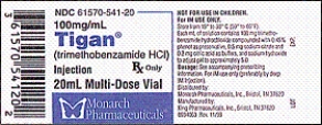 Ordered: Tigan 75 mg IM stat for a patient with nausea a. Estimated dose: b. How many mL will you prepare to the nearest hundredth of a mL? c. Indicate the dose on the syringe provided.