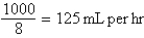 Step I:   Step II:   rounded to 31 gtt per min