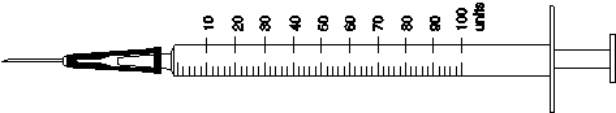 Directions: Mark the syringe with the ordered amount of regular and intermediate acting insulin. Ordered: 4 units of Humalog R and 8 units of Humulin N