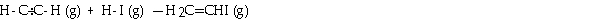 Using the table of average bond energies below, the OH for the reaction is kJ.    