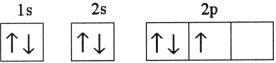 <strong>Which one of the following is the correct electron configuration for a ground- state nitrogen atom?</strong> A) B) C) D) E) None of the above is correct.