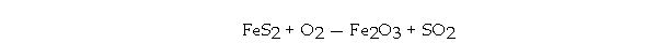 If 294 grams of FeS<sub>2</sub><sub> </sub>is allowed to react with 176 grams of O<sub>2</sub><sub> </sub>according to the following equation, how many grams of Fe<sub>2</sub>O<sub>3 </sub>are produced?