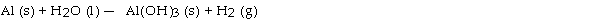 <strong>When the following equation is balanced, the coefficient of Al is . </strong> A) 3 B) 1 C) 5 D) 4 E) 2