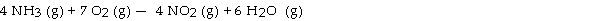<strong>The combustion of ammonia in the presence of excess oxygen yields NO<sub>2</sub><sub> </sub>and H<sub>2</sub>O: The combustion of 28.8 g of ammonia consumes g of oxygen.</strong> A) 108 B) 94.9 C) 28.8 D) 54.1 E) 15.3