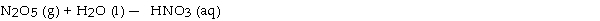 When the following equation is balanced, the coefficient of nitric acid is .