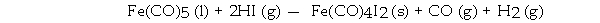 <strong>Which element is oxidized in the reaction below? </strong> A) I B) H C) O D) C E) Fe