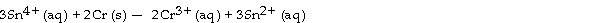 <strong>The standard cell potential (E°<sub>cell</sub>) for the voltaic cell based on the reaction below is V. </strong> A) +0.89 B) - 0.59 C) - 1.02 D) +1.94 E) +2.53