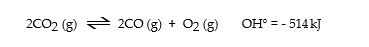 <strong>Consider the following reaction at equilibrium: Le Cha<sup>^</sup>telier's principle predicts that adding O<sub>2</sub><sub> </sub>(g) to the reaction container will _ .</strong> A)increase the partial pressure of CO (g) at equilibrium B)increase the partial pressure of CO<sub>2 </sub>(g) at equilibrium C)decrease the partial pressure of CO<sub>2 </sub>(g) at equilibrium D)decrease the value of the equilibrium constant E)increase the value of the equilibrium constant