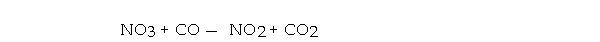 <strong>For the elementary reaction   the molecularity of the reaction is , and the rate law is rate = .</strong> A) 2, k[NO<sub>3</sub>][CO]/[NO<sub>2</sub>][CO<sub>2</sub>] B) 2, k[NO<sub>2</sub>][CO<sub>2</sub>] C) 4, k[NO<sub>3</sub>][CO][NO<sub>2</sub>][CO<sub>2</sub>] D) 4, k[NO<sub>2</sub>][CO<sub>2</sub>]/[NO<sub>3</sub>][CO] E) 2, k[NO<sub>3</sub>][CO] <div style=padding-top: 35px> 