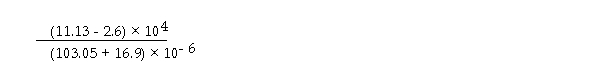 significant figures should be retained in the result of the following calculation.