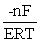 <strong>The relationship between the change in Gibbs free energy and the emf of an electrochemical cell is given by __________.</strong> A)ΔG = B)ΔG = C)ΔG = -nFE D)ΔG = -nRTF E)ΔG =