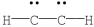 <strong>Which of the following is the most likely electronic structure for C<sub>2</sub>H<sub>2</sub>?</strong> A) B) C) D) H-C C-H E)