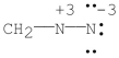 <strong>Which of the following structures, including formal charges, is correct for diazomethane, CH<sub>2</sub>N<sub>2</sub>?</strong> A): CH<sub>2</sub>-N N : B) C) D) E)