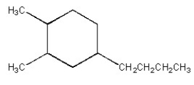 Give the systematic name of the cycloalkane shown below.