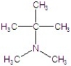 <strong>Provide the IUPAC name of the compound. </strong> A)N,N,1,1-tetramethylethanamine B)N,N-dimethyl-2-butanamine C)N,N,2-trimethyl-1-propanamine D)N,N,2-trimethylpropanamine E)N,N,2-trimethyl-2-propanamine