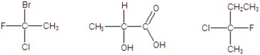 Identify the following compounds as R or S.  