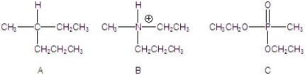 Identify the compounds that have an asymmetric center.  