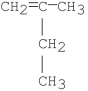 <strong>What is the IUPAC name for the following compound? </strong> A)2-methyl-1-butene B)isopentene C)2-methybutene D)2-ethylpropene E)3-methyl-3-butene