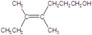 <strong>Name the structure. </strong> A)cis-4,5-dimethyl-4-hepten-1-ol B)trans-3,4-dimethyl-3-hepten-7-ol C)cis-3,4-dimethyl-3-hepten-7-ol D)trans-4,5-dimethyl-4-hepten-1-ol E)trans-4,5-dimethyl-4-heptenol