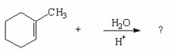 <strong>What is the major product of the following reaction? </strong> A)I B)II C)III D)IV E)V