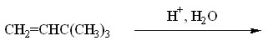 <strong>What is the name of the major organic product of the following reaction? </strong> A)3,3-dimethyl-1-butanol B)3,3-dimethyl-2-butanol C)2,3-dimethyl-2-butanol D)2,3-dimethyl-1-butanol E)4-methyl-2-pentanol