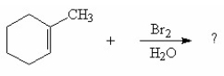 <strong>What is the major product of the following reaction? </strong> A)I B)II C)III D)IV E)V