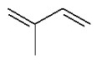 <strong>Give the IUPAC name for the following compound. </strong> A)isoprene B)3-methyl-1,3-butadiene C)2-methyl-1,3-butadiene D)2-methyl-2,3-butadiene E)isobutadiene