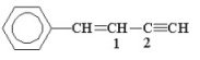 <strong>What are the hybridizations of the carbon atoms numbered 1 and 2 respectively in the following structure? </strong> A)sp<sup>3</sup>, sp<sup>2</sup> B)sp<sup>2</sup>, sp<sup>2</sup> C)sp, sp D)sp<sup>2</sup>, sp E)sp, sp<sup>2</sup>