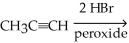 <strong>Which of the following is the best synthesis of 2, 2-dibromopropane </strong> A) B) C)CH<sub>3</sub>C CH D) E)