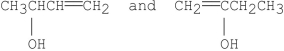 <strong>Which of the following are enol forms of 2-butanone, </strong> A) B) C) D) E)