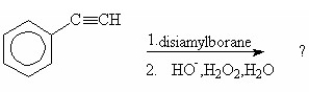<strong>Which of the following is the final and major product of this reaction? </strong> A)I B)II C)III D)IV E)V