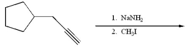 Provide the structure of the major organic product of the following reaction.  