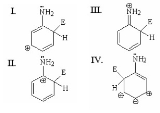 <strong>Which of the following is not a resonance structure of the species shown? </strong> A)I B)II C)III D)IV