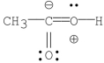 <strong>Which of the following is the most stable resonance contributor to acetic acid? </strong> A) B) C) D) E)