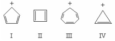 <strong>Which of the structures below would be aromatic? </strong> A)I and IV B)I, III, and IV C)III and IV D)II