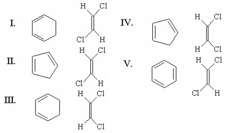 What diene and what dieneophile would be used to synthesize the following compound?