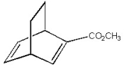 What diene and dienophile should be used to synthesize the compound below?