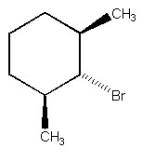 Why is the alkyl halide below not capable of undergoing an E2 reaction upon treatment with sodium ethoxide?