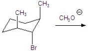 Give the major product for the following E2 reaction.  