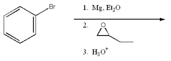 Provide the structure of the major organic product of the following reaction.