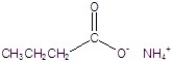 <strong>Give the name of the structure. </strong> A)amino propanoate B)ammonium butanoate C)amino butanoate D)ammonium propanoate E)propyl amine
