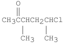 <strong>What is the IUPAC name for the following compound? </strong> A)5-chloro-3-methylhexanone B)1-chloro-1,3-dimethyl-4-pentanone C)5-chloro-3,5-dimethyl-2-pentanone D)5-chloro-3-methyl-2-hexanone E)2-chloro-4-methyl-5-hexanone