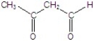 <strong>Give the best name for the structure. </strong> A)1-oxo-2-butanone B)1,3-dioxobutane C)3-oxobutanal D)3-oxobutanol E)1-oxo-2-propanone