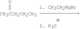 <strong>Which of the following reactions can be used to prepare 3-methyl-3-hexanol, </strong> A) B) C) D)A and B E)A, B, and C
